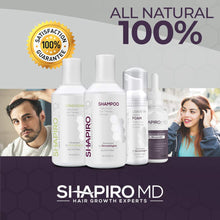 Hair Loss Shampoo and Conditioner | All-Natural DHT Blockers for Thinning Hair Developed by Dermatologists | Experience Healthier, Fuller & Thicker Looking Hair – Shapiro MD | 1-Month Supply
